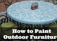 How To Spray Paint Plastic Outdoor Table