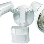 Heath Zenith Dualbrite White Motion Sensor Outdoor Security Flood Light