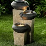 Large Lighted Outdoor Water Fountains