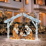 Lighted Outdoor Nativity Sets