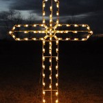 Outdoor Lighted Church Crosses