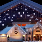 Outdoor Snowflake Icicle Lights