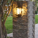 Outdoor Stone Column Lights