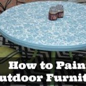 How To Spray Paint Plastic Outdoor Table