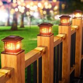 Solar Outdoor Fence Post Lights